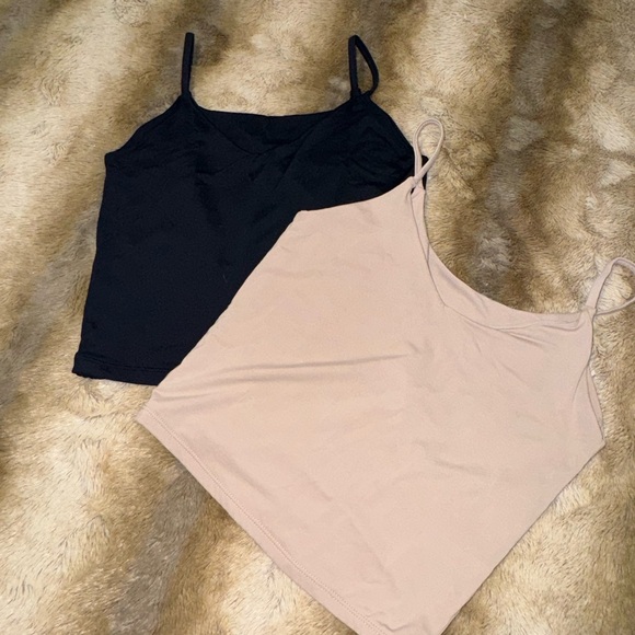 PERFORMANCE SHAPE CAMI BLACK/TAN - Picture 2 of 7